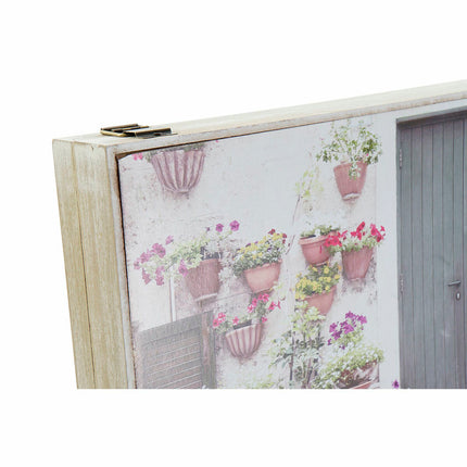 Schlüsselschrank DKD Home Decor Grau Weiß Holz MDF (46.5 x 6 x 31.5 cm) (2 pcs)
