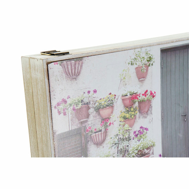 Schlüsselschrank DKD Home Decor Grau Weiß Holz MDF (46.5 x 6 x 31.5 cm) (2 pcs)