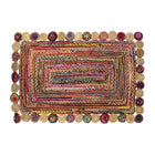 Teppich DKD Home Decor Baumwolle Bunt Jute (120 x 180 x 1 cm)