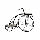 Blumentopf DKD Home Decor Fahrrad aus Keramik Mosaik Schwarz schmiedeeisern (70 x 28 x 57 cm)