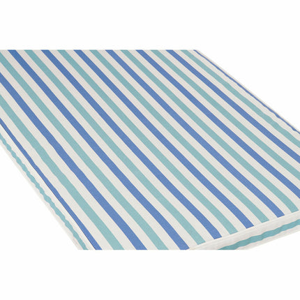Kissen DKD Home Decor Hängematten 190 x 60 x 5 cm Streifen Weiß Himmelsblau Marineblau (190 x 60 x 5 cm)