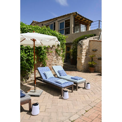 Kissen DKD Home Decor Blau Hängematten 190 x 60 x 5 cm Weiß Geometrisch (190 x 60 x 5 cm)