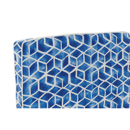Kissen DKD Home Decor Blau Hängematten 190 x 60 x 5 cm Weiß Geometrisch (190 x 60 x 5 cm)