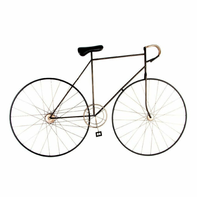 Wanddekoration DKD Home Decor 150 x 6 x 95 cm Schwarz Fahrrad Gold Vintage (2 Stück)