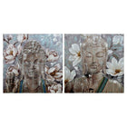 Bild DKD Home Decor 100 x 3 x 100 cm Blomster Orientalisch (2 Stück)