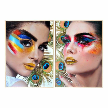 Bild DKD Home Decor 63 x 3,5 x 93 cm Damen Moderne (2 Stück)