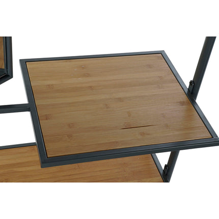 Eingangsbereich DKD Home Decor Spiegel Metall Holz Braun Dunkelgrau (84,5 x 40 x 187 cm)