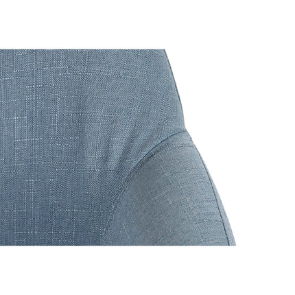 Stuhl DKD Home Decor Blau Holz Polyester (61 x 68 x 78 cm)