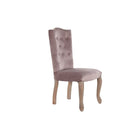 Stuhl DKD Home Decor Rosa Leinen Kautschukholz (51 x 47.5 x 101 cm)