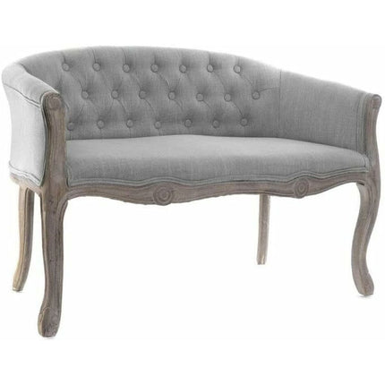 Sofa DKD Home Decor 107 x 60 x 69 cm Grau Samt Kautschukholz