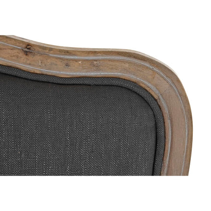 Sessel DKD Home Decor Grau Holz Braun Polyester (70 x 66 x 95,5 cm)