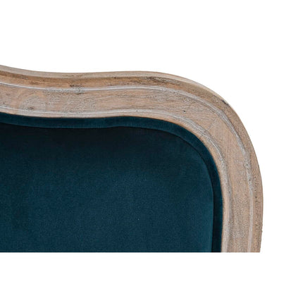 Sessel DKD Home Decor Holz Braun türkis Polyester (70 x 66 x 95,5 cm)