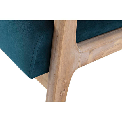 Sessel DKD Home Decor Bunt türkis Holz Metall Kunststoff 66 x 79 x 75 cm