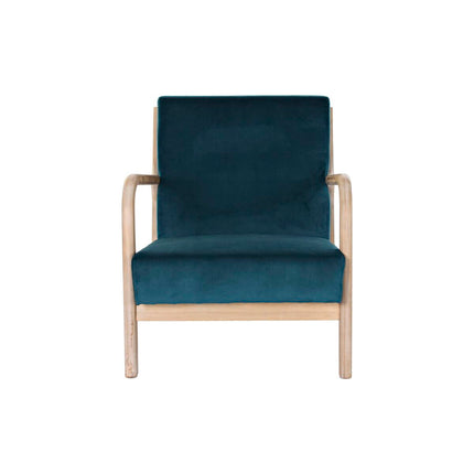 Sessel DKD Home Decor Bunt türkis Holz Metall Kunststoff 66 x 79 x 75 cm
