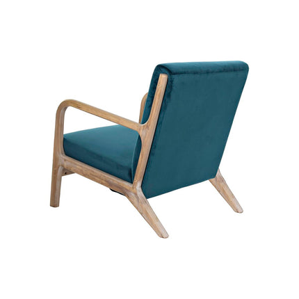 Sessel DKD Home Decor Bunt türkis Holz Metall Kunststoff 66 x 79 x 75 cm