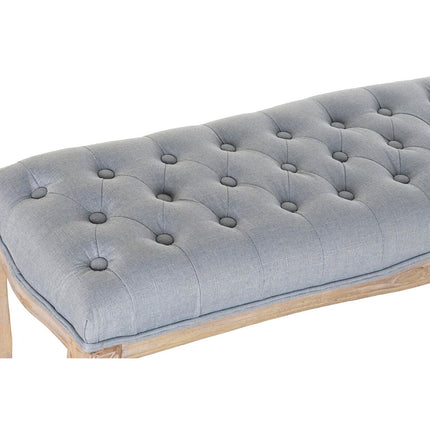Barhocker DKD Home Decor   Blau Polyester Kautschukholz Hellbraun (110 x 37 x 48 cm)