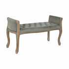 Barhocker DKD Home Decor   Grau Polyester Samt Kautschukholz (109 x 39 x 60 cm)