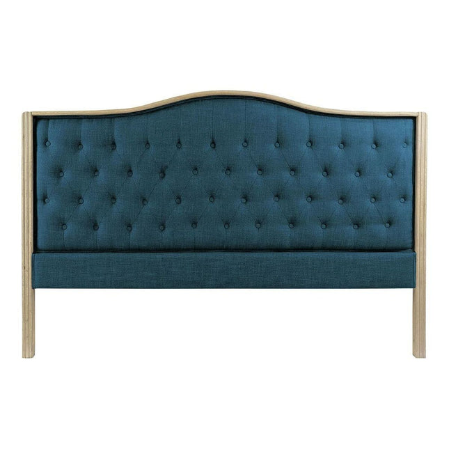 Kopfende des Betts DKD Home Decor 180 x 8 x 135 cm Holz türkis Kautschukholz