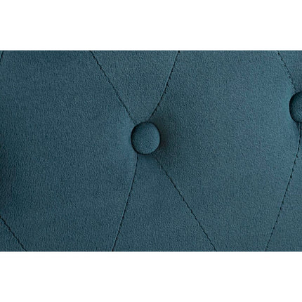 Kopfende des Betts DKD Home Decor 180 x 8 x 135 cm Holz türkis Kautschukholz