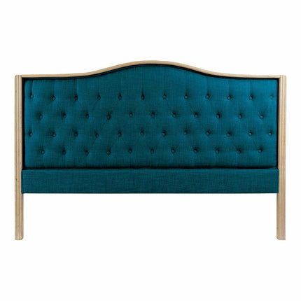 Kopfende des Betts DKD Home Decor 180 x 8 x 135 cm Holz türkis Kautschukholz