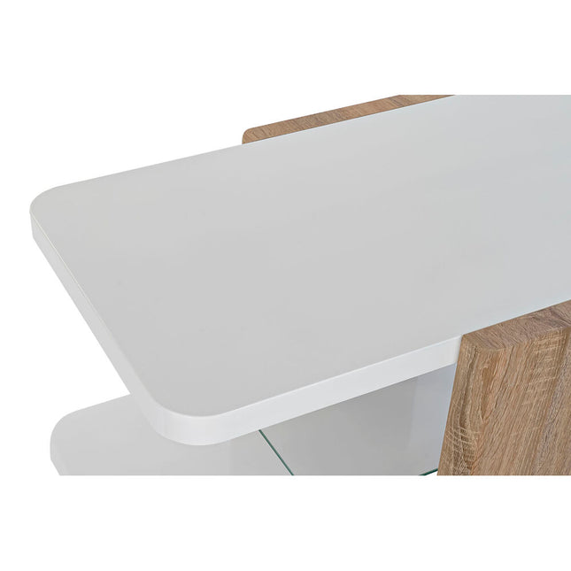 Beistelltisch DKD Home Decor Kristall Braun Weiß 110 x 60 x 45 cm Holz MDF