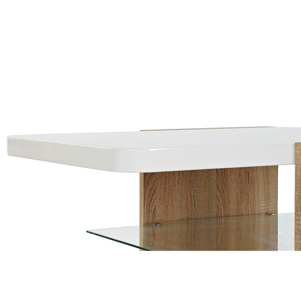 Beistelltisch DKD Home Decor Kristall Braun Weiß 110 x 60 x 45 cm Holz MDF