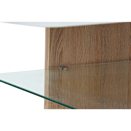 Beistelltisch DKD Home Decor Kristall Braun Weiß 110 x 60 x 45 cm Holz MDF
