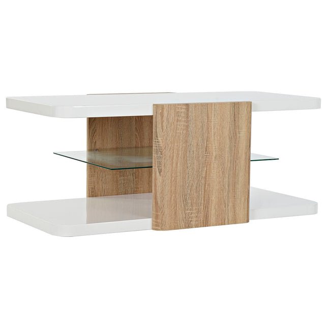 Beistelltisch DKD Home Decor Kristall Braun Weiß 110 x 60 x 45 cm Holz MDF