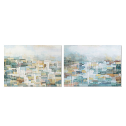 Bild DKD Home Decor abstrakt 120 x 3 x 90 cm Moderne (2 Stück)