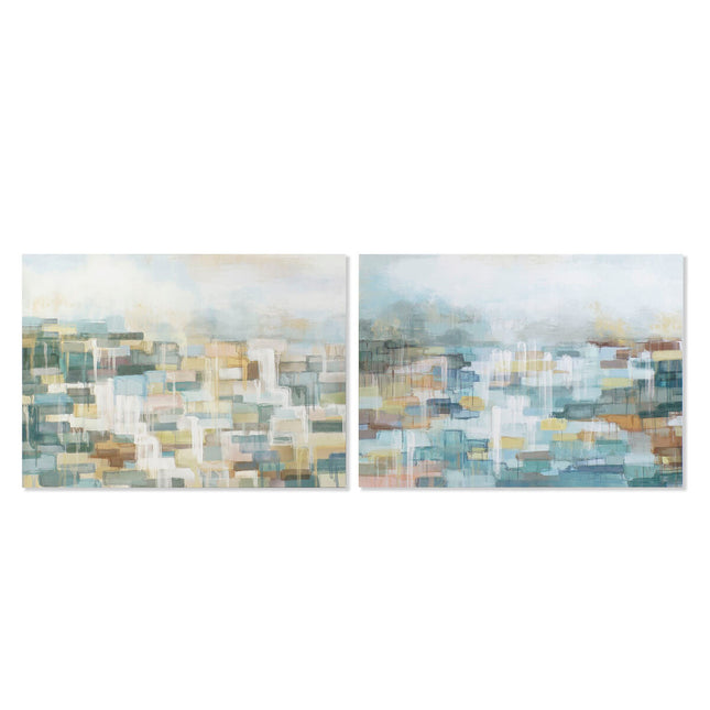 Bild DKD Home Decor abstrakt 120 x 3 x 90 cm Moderne (2 Stück)