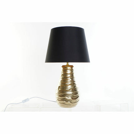 Tischlampe DKD Home Decor Schwarz Gold 220 V 50 W Wachs (38 x 38 x 65 cm)