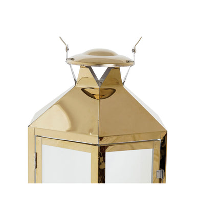 Laterne DKD Home Decor 24 x 21 x 46 cm Kristall Gold Stahl Orientalisch
