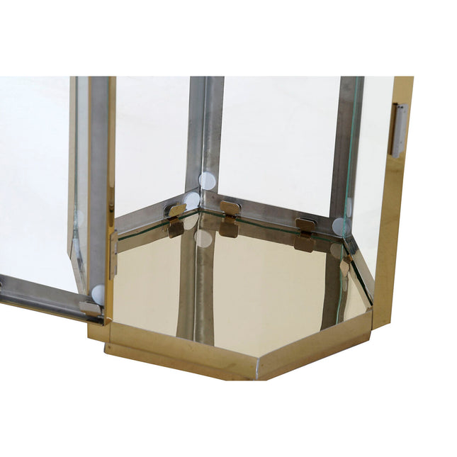 Laterne DKD Home Decor 24 x 21 x 46 cm Kristall Gold Stahl Orientalisch