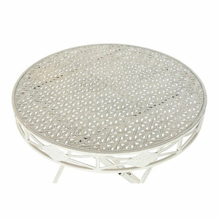 Esstisch DKD Home Decor Weiß Metall (70 x 70 x 73 cm)