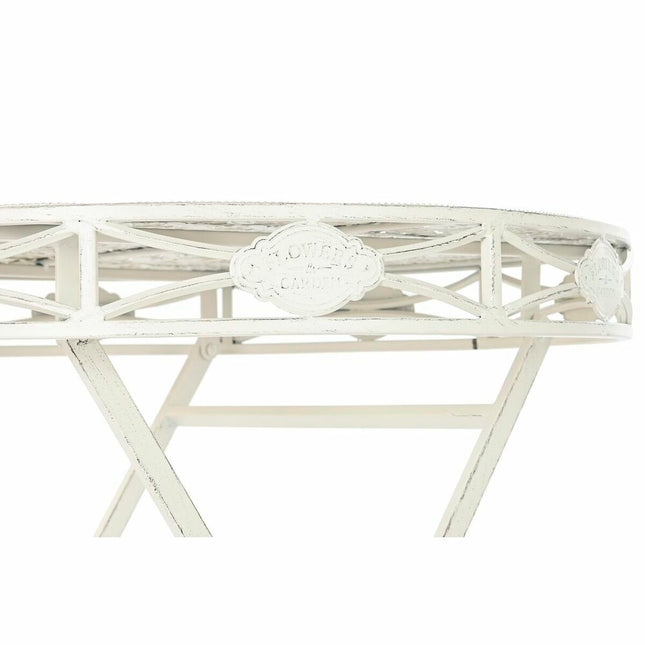 Esstisch DKD Home Decor Weiß Metall (70 x 70 x 73 cm)