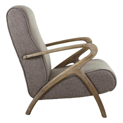 Sitz DKD Home Decor Tanne Polyester Dunkelgrau (57 x 55 x 85 cm)