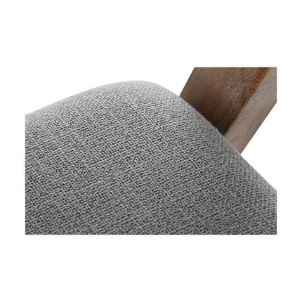 Stuhl DKD Home Decor Tanne Polyester Hellgrau (59 x 55 x 88 cm)