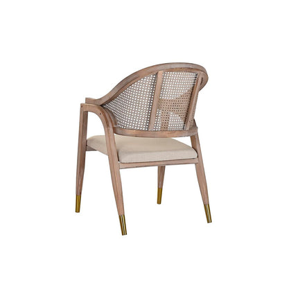 Armlehnstühle DKD Home Decor Beige Tanne Polyester (59 x 55 x 88 cm)