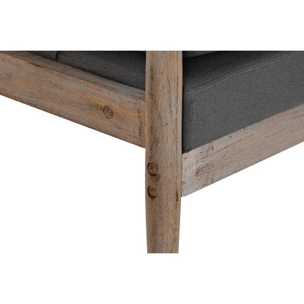 Sitz DKD Home Decor Tanne Polyester Dunkelgrau (67 x 70 x 89 cm)