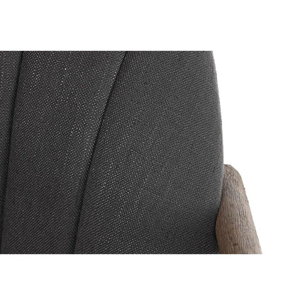 Sitz DKD Home Decor Tanne Polyester Dunkelgrau (67 x 70 x 89 cm)