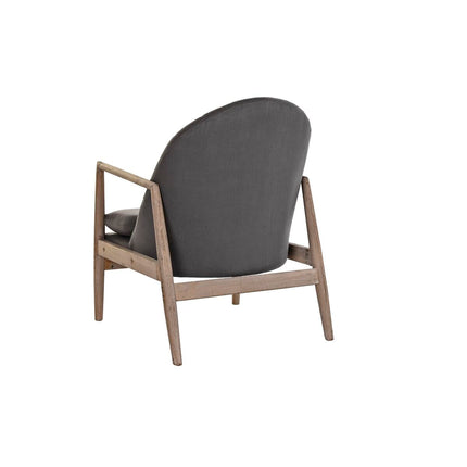 Sitz DKD Home Decor Tanne Polyester Dunkelgrau (67 x 70 x 89 cm)