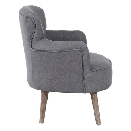 Sitz DKD Home Decor Tanne Polyester Dunkelgrau (65 x 62 x 77 cm)