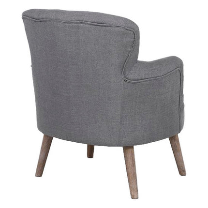 Sitz DKD Home Decor Tanne Polyester Dunkelgrau (65 x 62 x 77 cm)