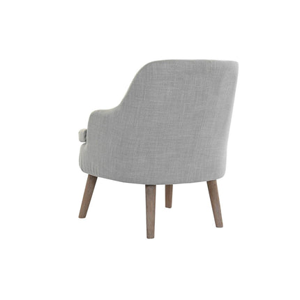 Sitz DKD Home Decor Tanne Polyester Hellgrau (61 x 46 x 75 cm)