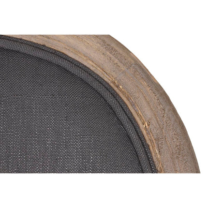 Hocker DKD Home Decor Tanne Leinen Dunkelgrau (48 x 42 x 121 cm)