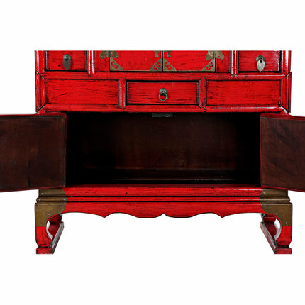 Schubladenschrank DKD Home Decor Metall Ulmenholz (83 x 33.5 x 79 cm)