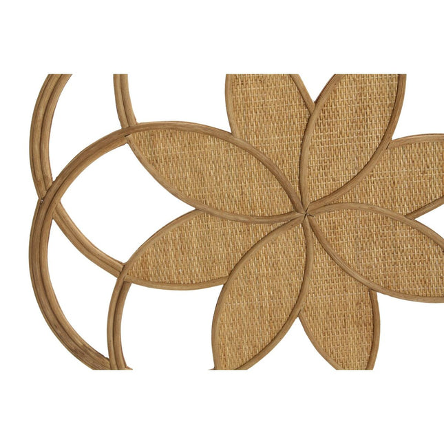 Wanddekoration DKD Home Decor Braun Rattan (81 x 1 x 81 cm)