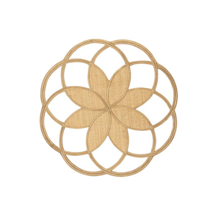 Wanddekoration DKD Home Decor Braun Rattan (81 x 1 x 81 cm)