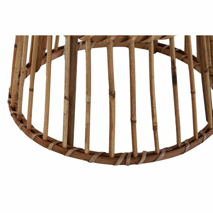Beistelltisch DKD Home Decor Kristall Braun Rattan Tropical (42 x 42 x 45 cm)