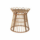 Beistelltisch DKD Home Decor Kristall Braun Rattan Tropical (42 x 42 x 45 cm)